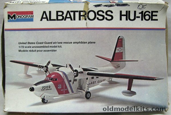 Monogram 1/72 Grumman Albatross HU-16E Coast Guard, 5400 plastic model kit